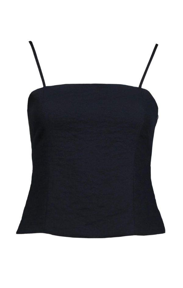 fitted think strap corset top