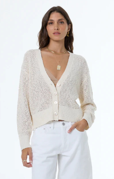 トップス N/C BOUCLE KNIT CARDIGAN Bradshaw Boucle Knit Cardigan – Mint