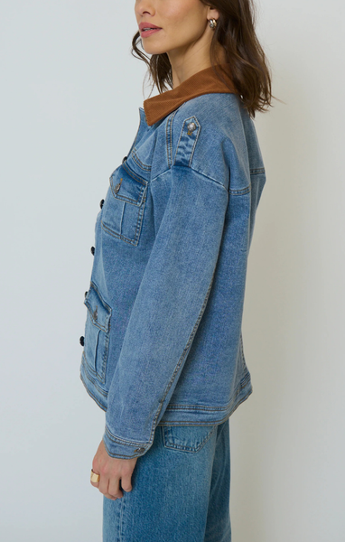 Dash Oversized Denim Jacket – Mint