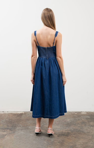 Nicole Hook Front Midi Dress – Mint