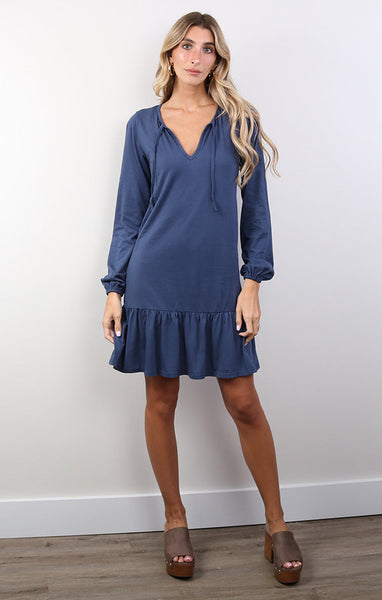 fitted dress with ruffle hem Mocha Smocked Sleeveless Ruffle Hem Fitted Dress