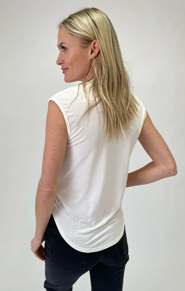 ivory cowl neck top