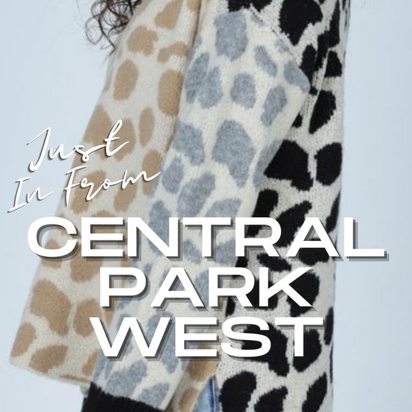 Central park west leopard sweater deals