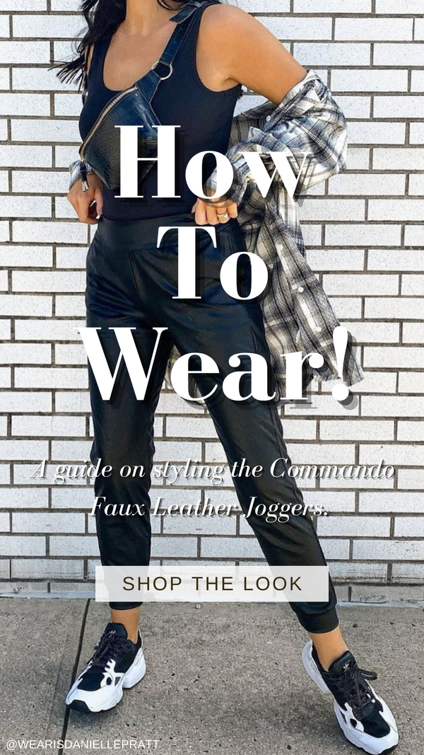 How To Wear Faux Leather Joggers