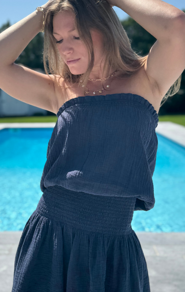 Smocked Tube Coverup Dress Mint Smocked Tube Coverup Dress Mint