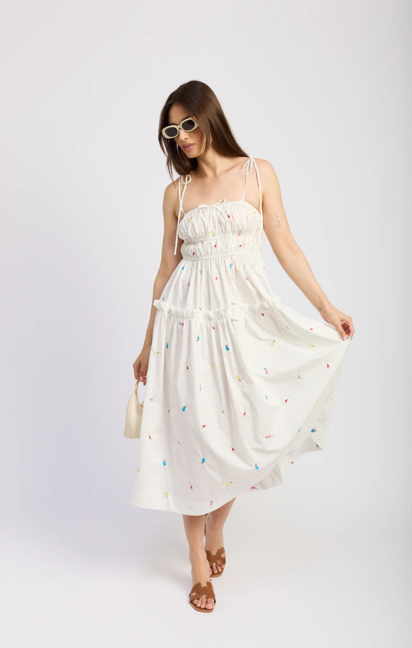 nellie midi dress Nellie Midi Dress Floral | Yellow | Womens