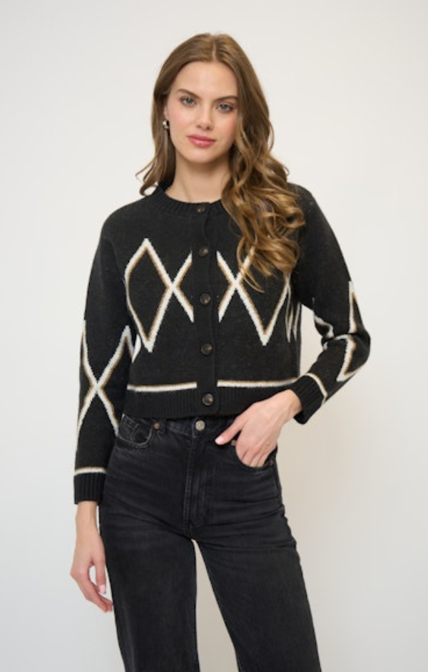 Wyatt Robbie Fair Isle Cardigan