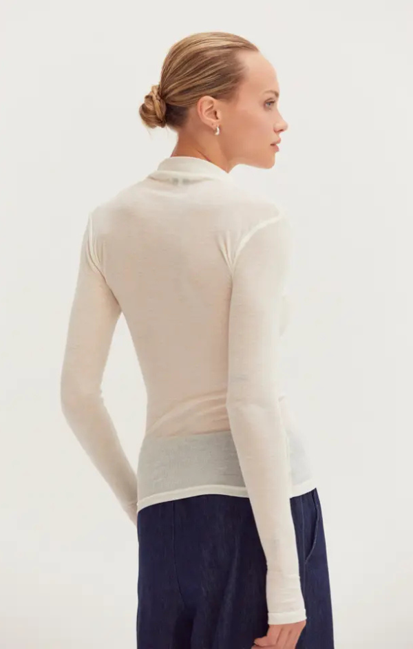 Claire Long Sleeve Mock Neck Top