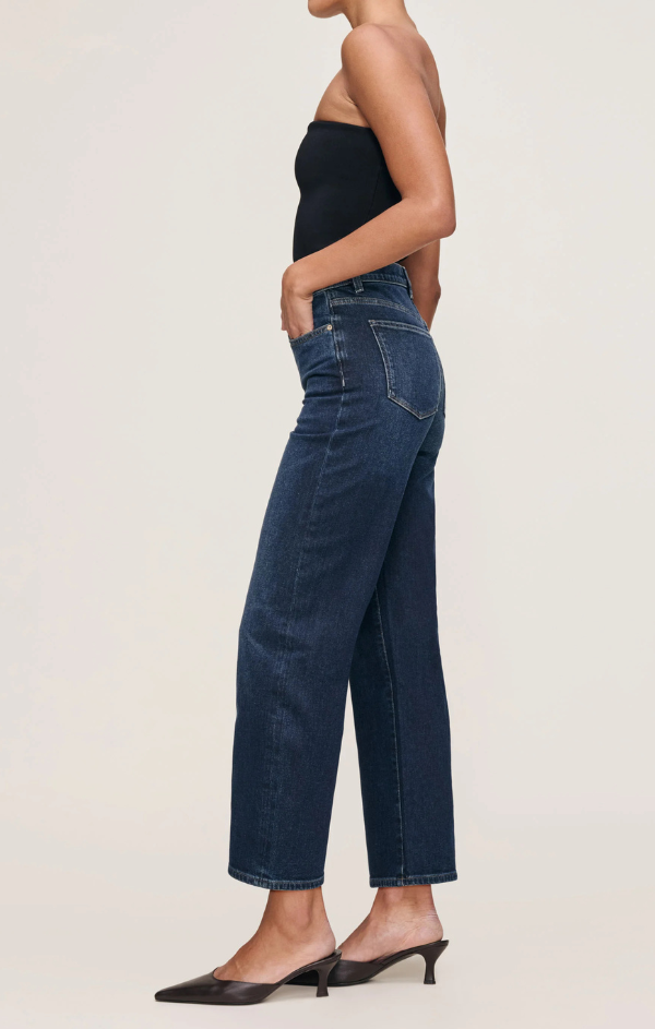 Karmine Refined Wide Leg Straight Vintage in Dark Sea