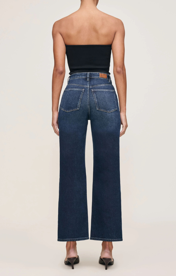 Karmine Refined Wide Leg Straight Vintage in Dark Sea