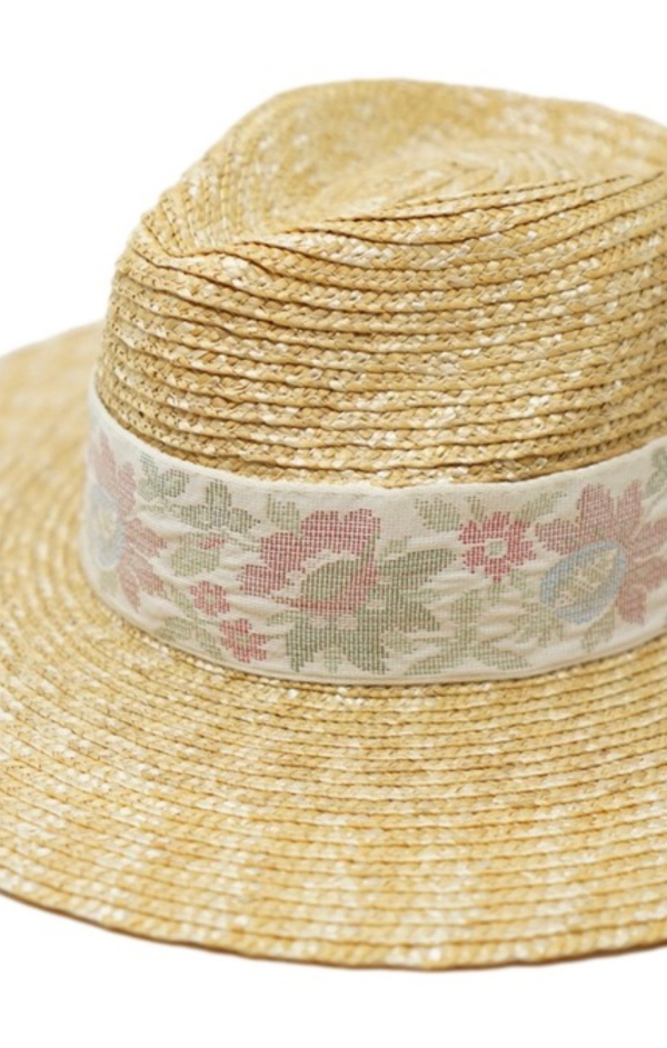 Classic Straw Rancher w Floral Band