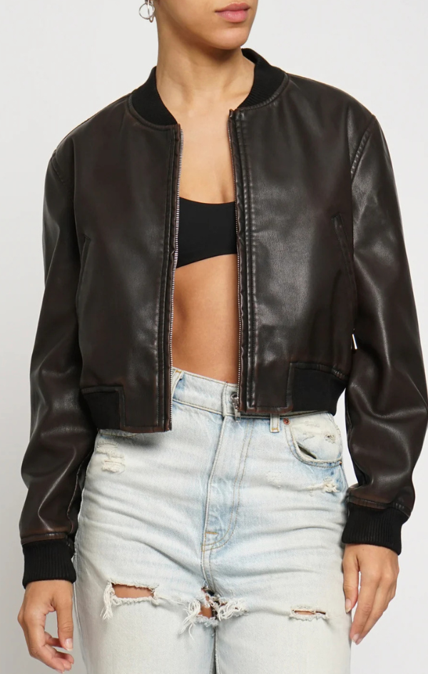 Vintage Vegan Bomber Jacket