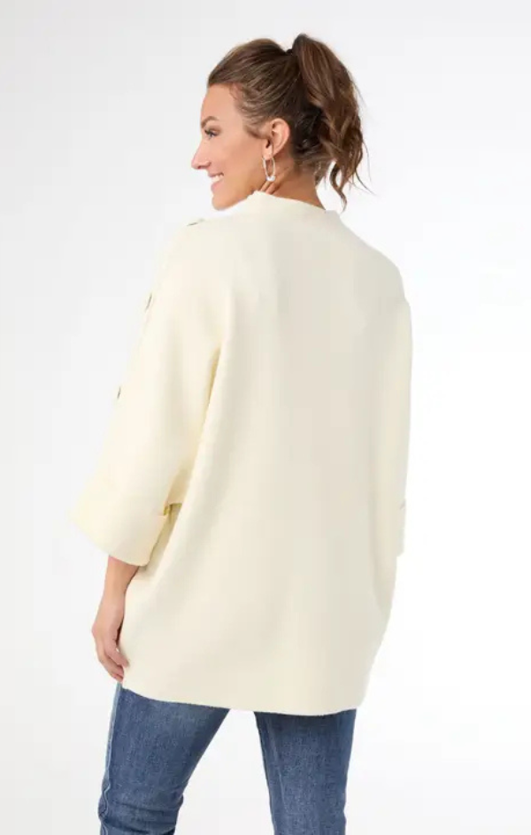 Heavenly Luxe Short Sleeve Funnel Neck Sweater