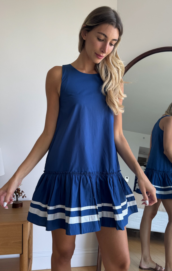 In The Navy Mini Dress Mint In The Navy Mini Dress Mint