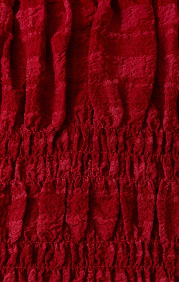 Rennes Ruffle Neck Smocked Top