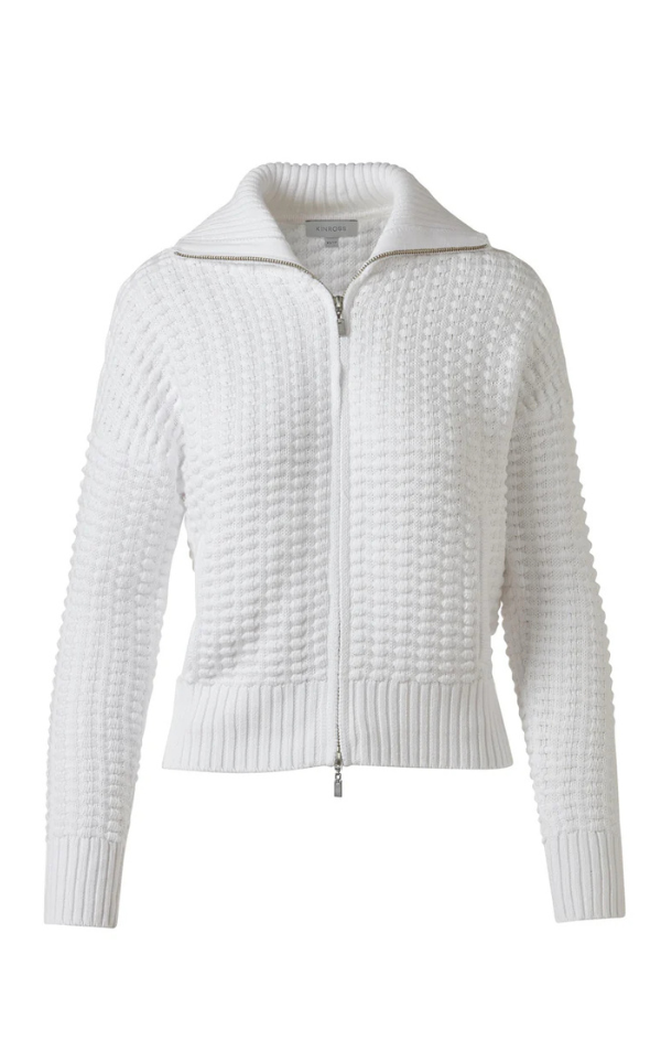 Bobble Zip Cardigan