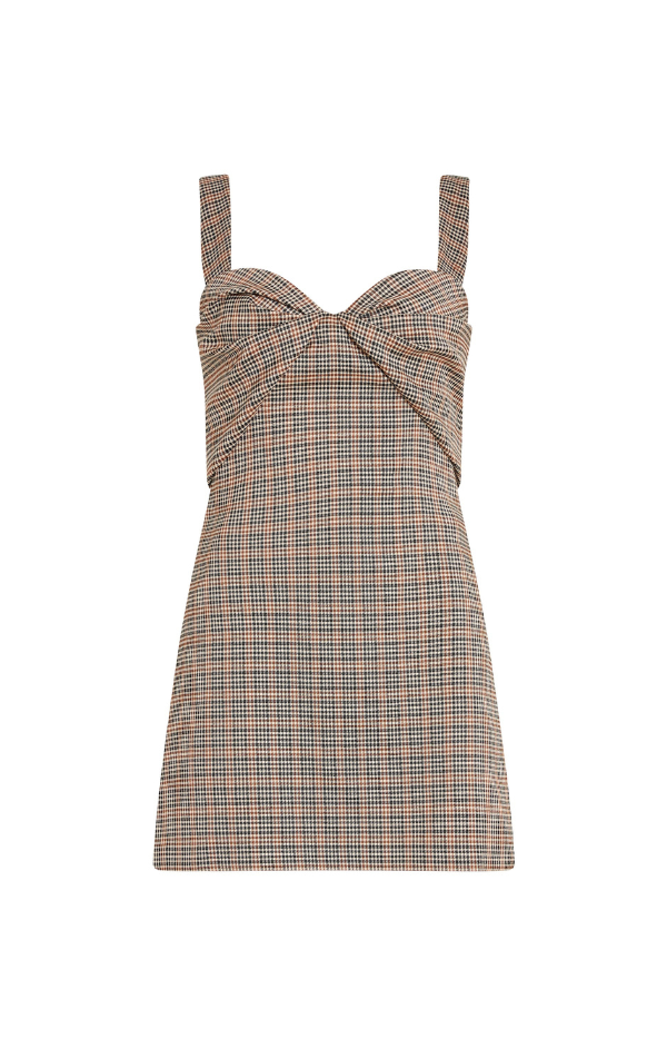 Soho Skort Romper in Brown Multi