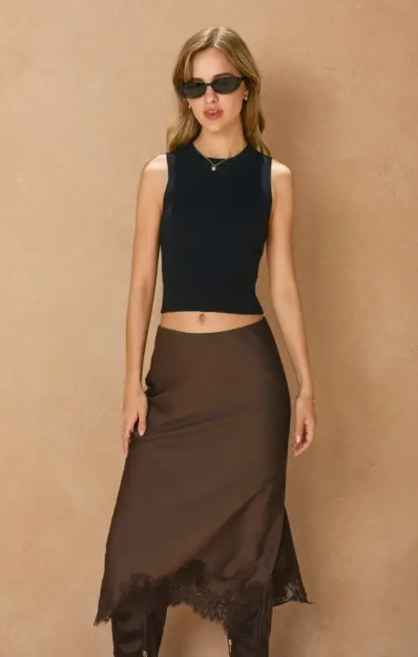 Rose Dawn Slip Skirt