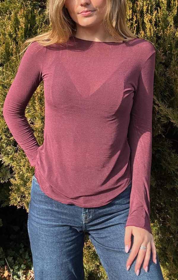 Dhara Cashmere Blend Crew Layering Sweater