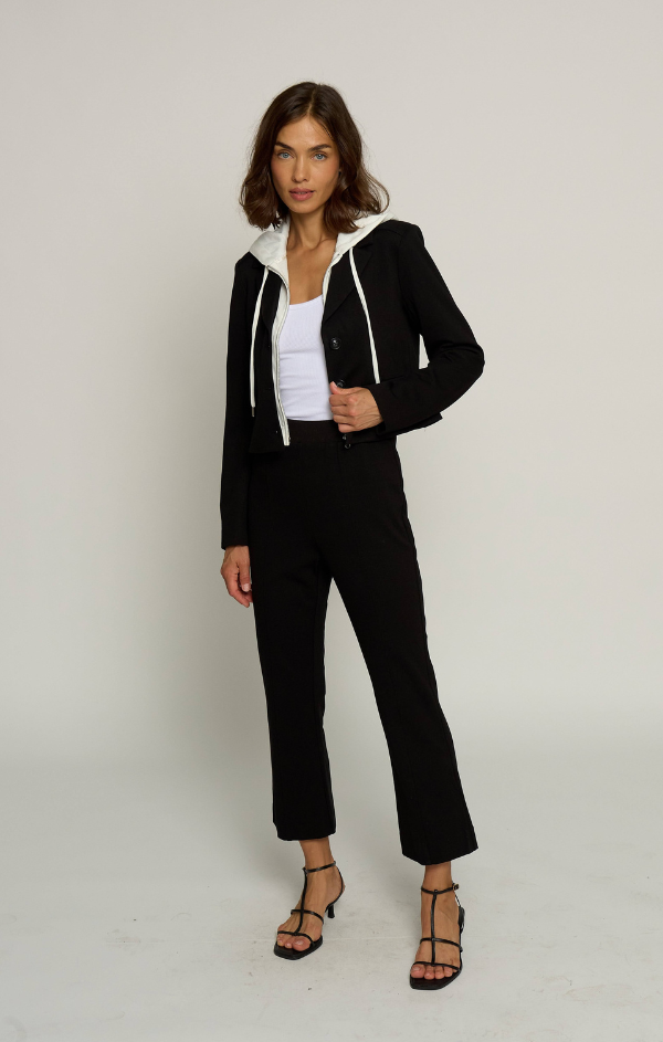 Cropped Fitted Dickey Jacket