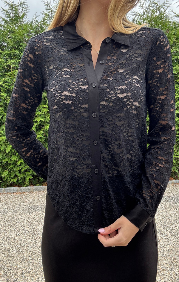 Lucia Lace Boyfriend Shirt