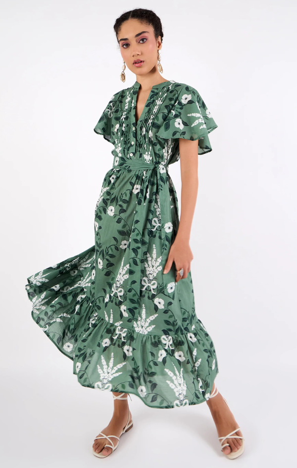 Leni Dress in Lavender Moss