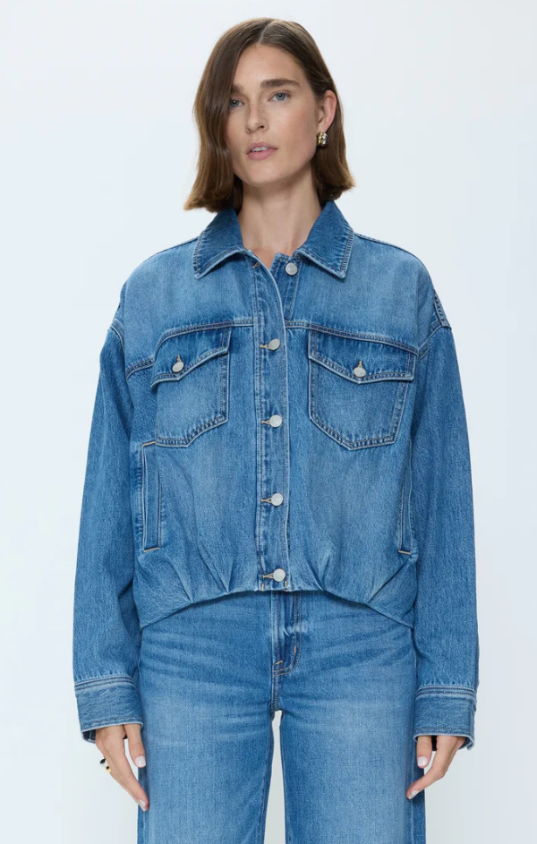 Bibi Blouson Trucker Jacket – Mint