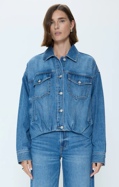 Bibi Blouson Trucker Jacket – Mint