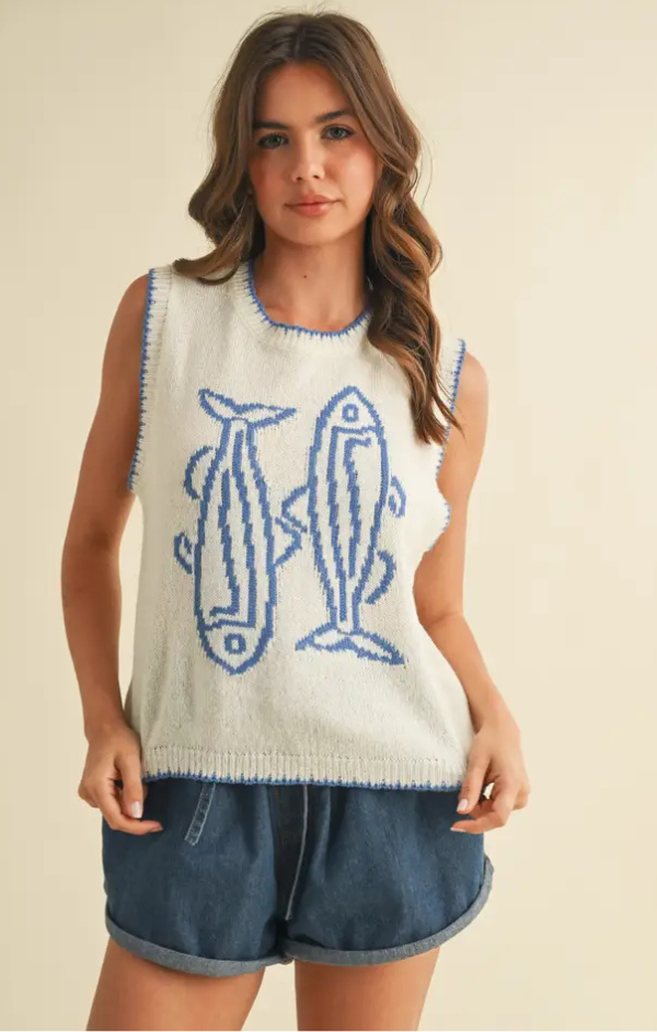 Maren Fish Sweater Vest