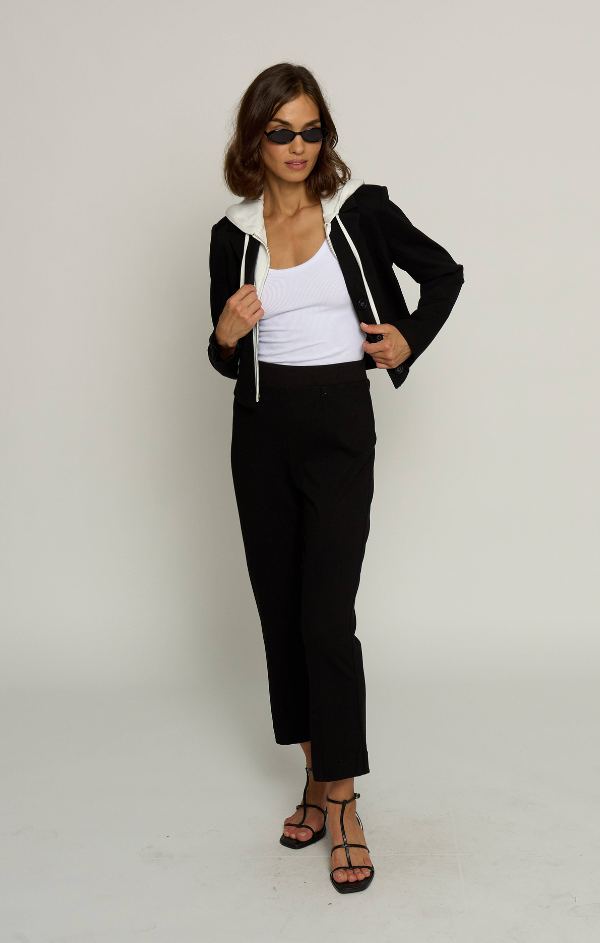 Cropped Fitted Dickey Jacket