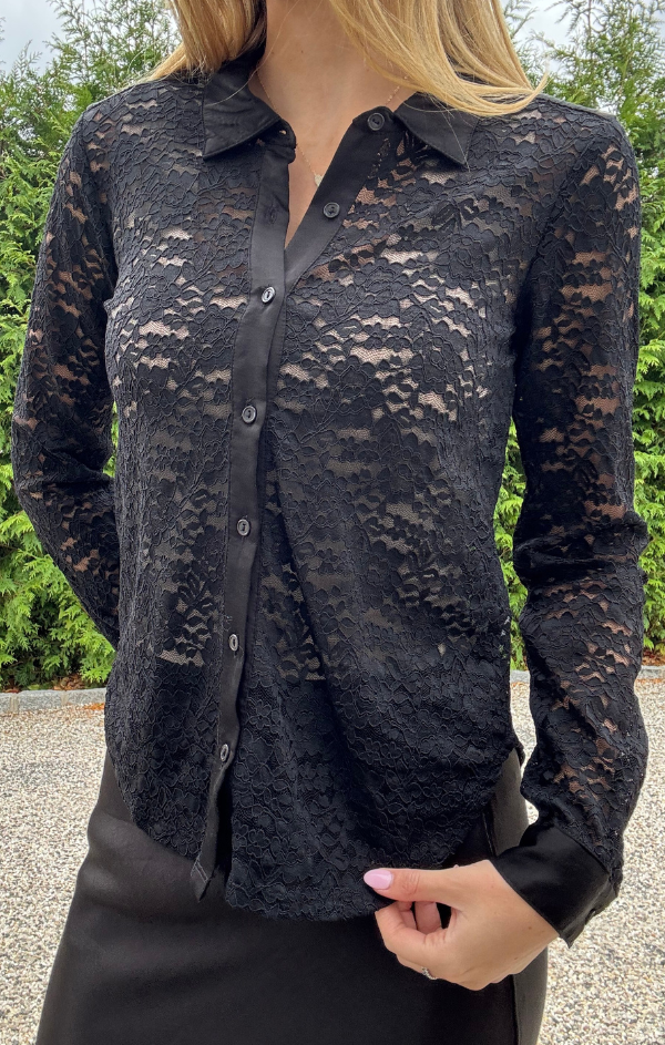Lucia Lace Boyfriend Shirt