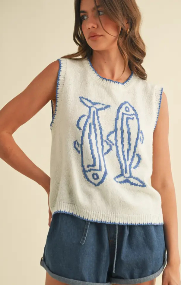 Maren Fish Sweater Vest