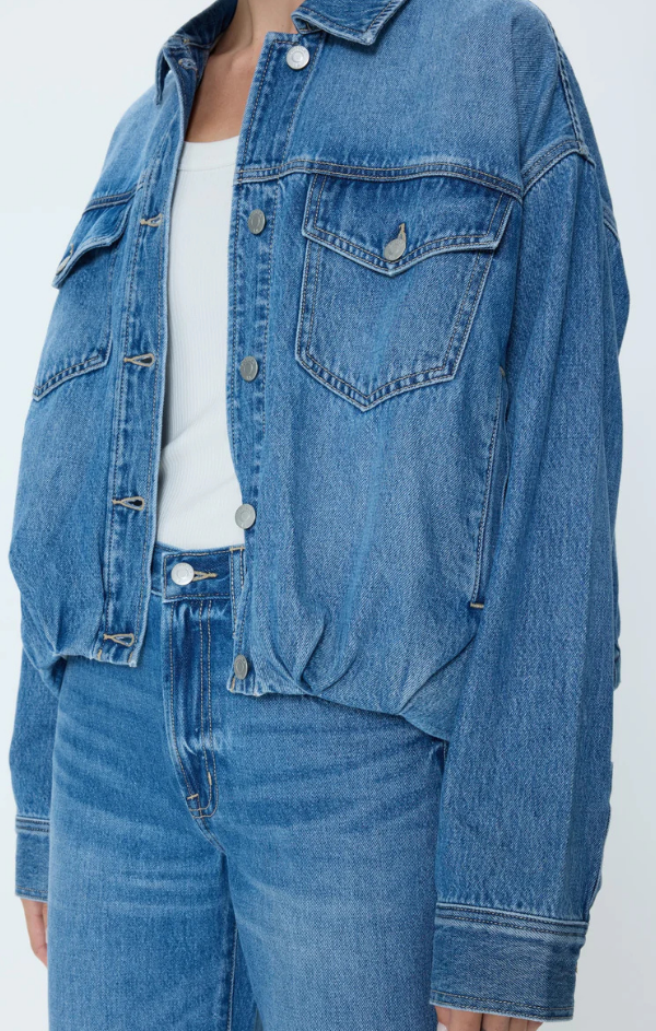 Bibi Blouson Trucker Jacket – Mint