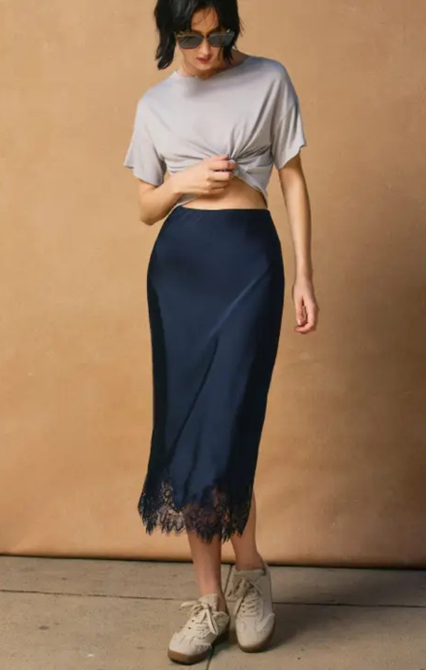 Rose Dawn Slip Skirt