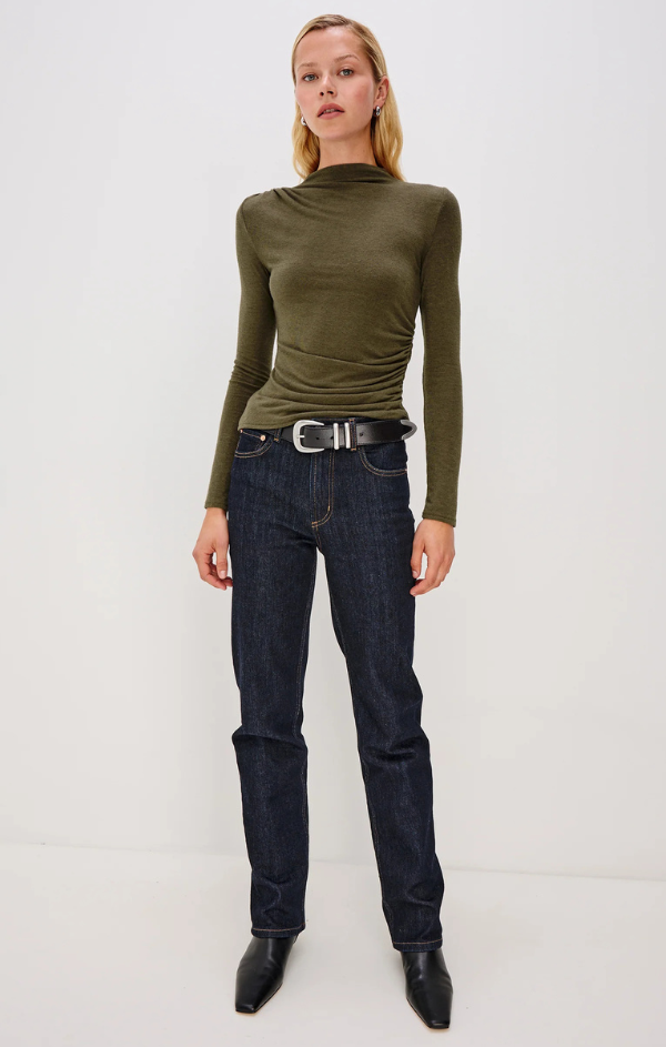 Joelle Top in Heather Olive