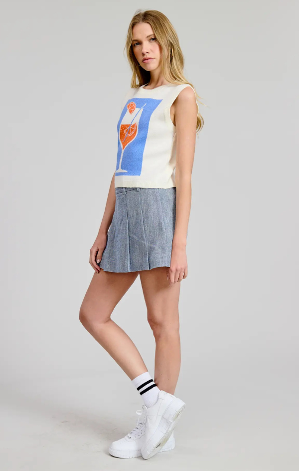 Summer Spritz Sweater Vest – Mint