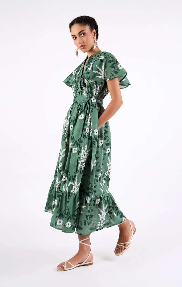 Leni Dress in Lavender Moss