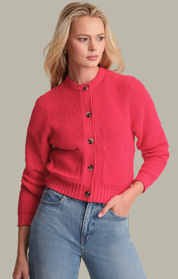 Palmer Crewneck Pocket Cardigan