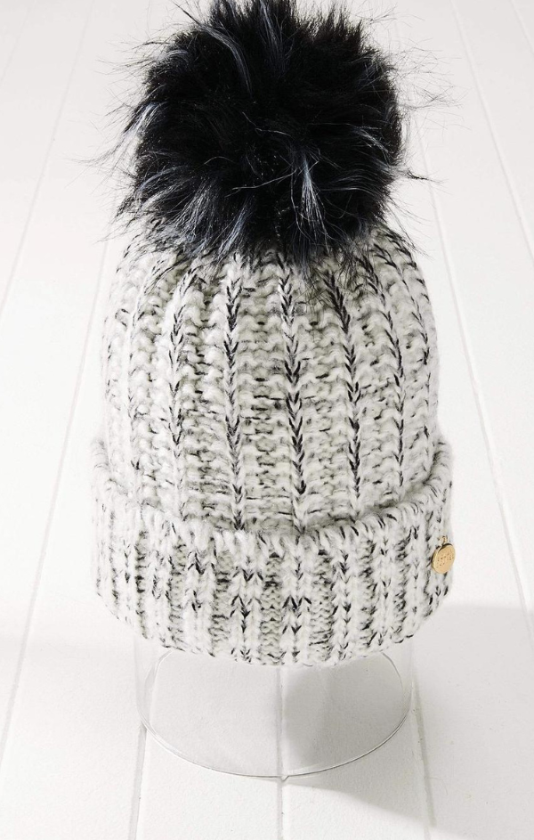 wide ribbed knit beanie