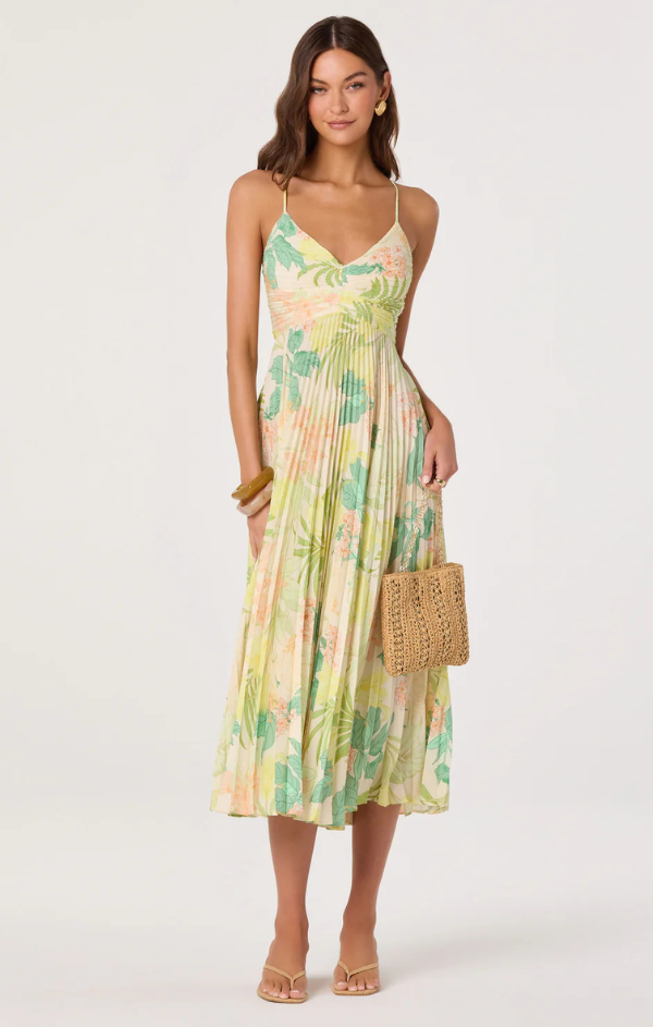 peach and green dress Shop Pista Green A-Line Dress with Peach Cape | Designer Wear