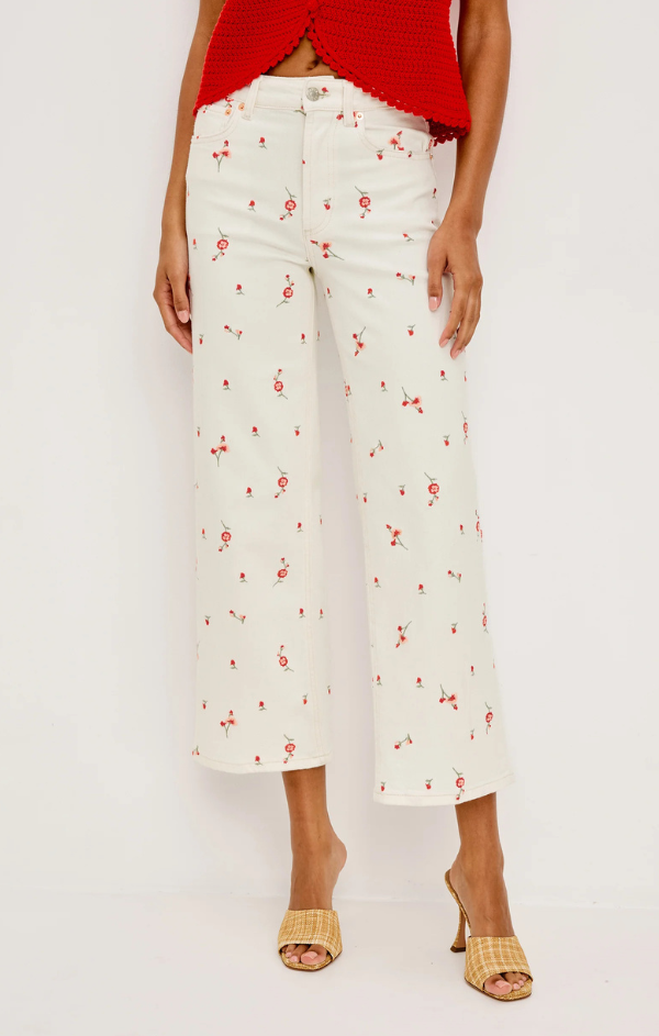 Getty Crop Wide Leg – Mint