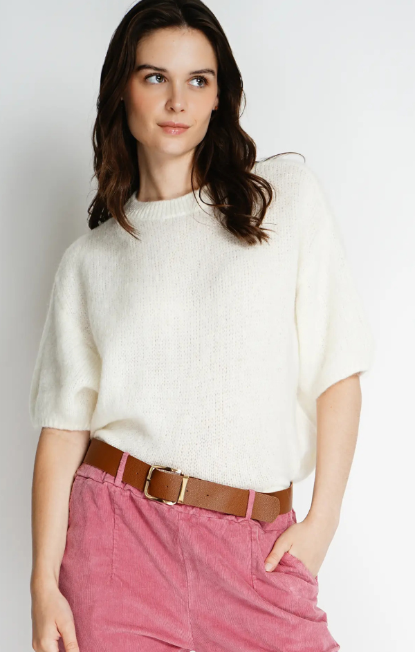 Kid Mohair and Wool Pullover Sweater