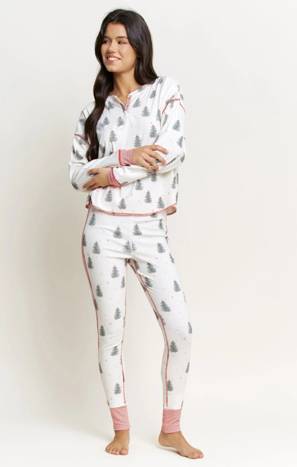 Back in Bed Long Henley Set