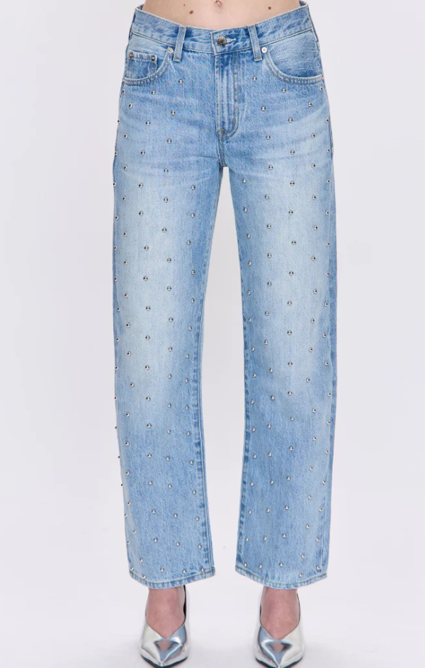 Lexi Mid Rise Bowed Straight in Aries