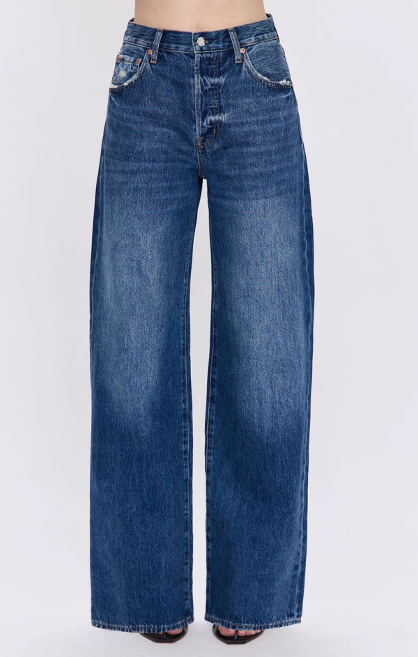 Tate High Rise Bowed Leg