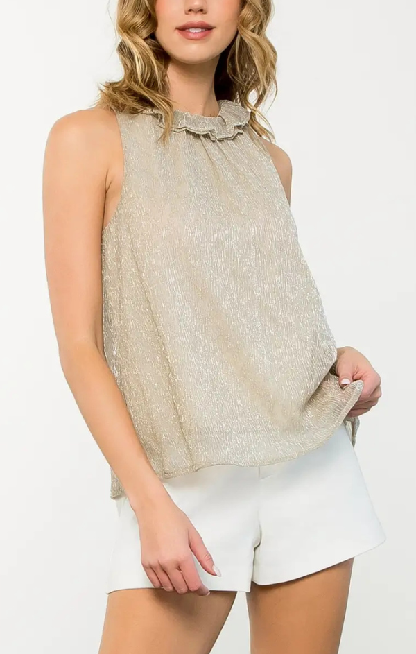 Melody Metallic Sleeveless Top