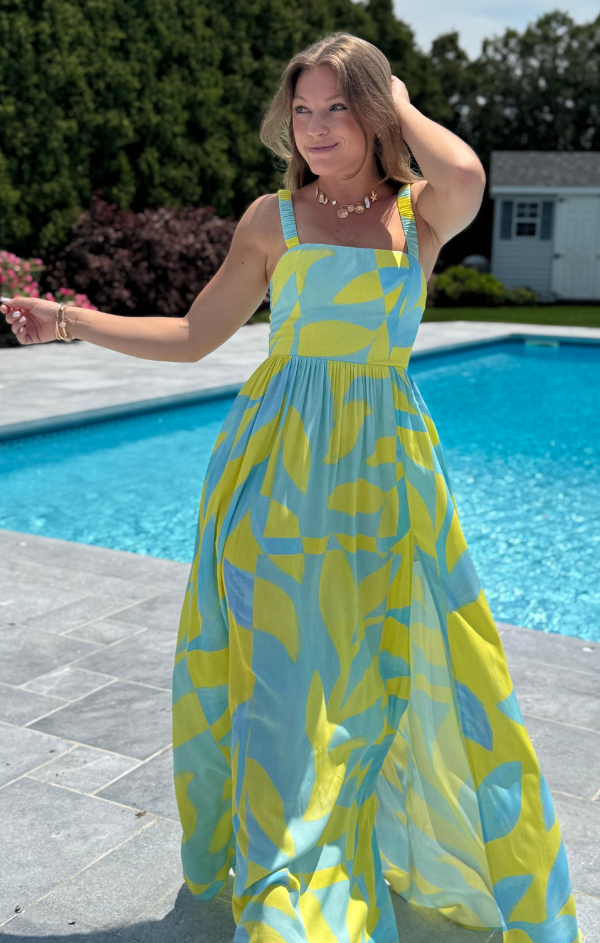 leena maxi dress Leena Maxi Dress (Ultramarine Green) | Love Cherish