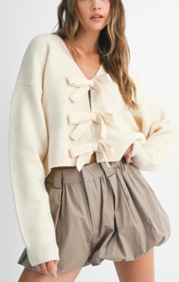 Ember Bow Front Cardigan