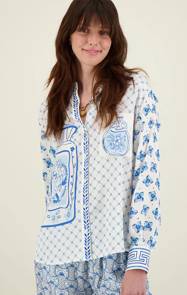 Isabel Printed Shirt in Amalfi Coast