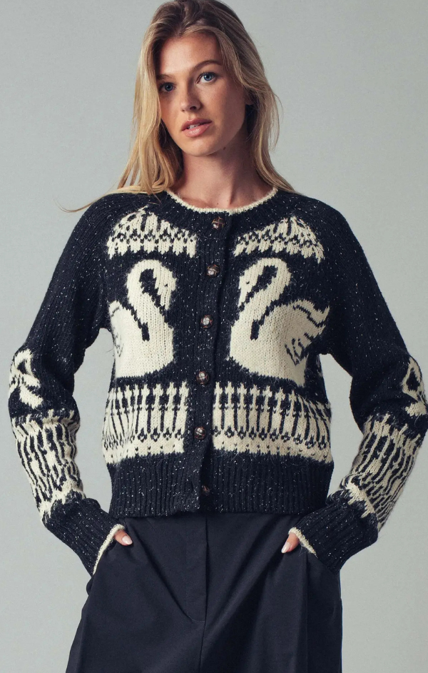 Swan Lake Graphic Cardigan